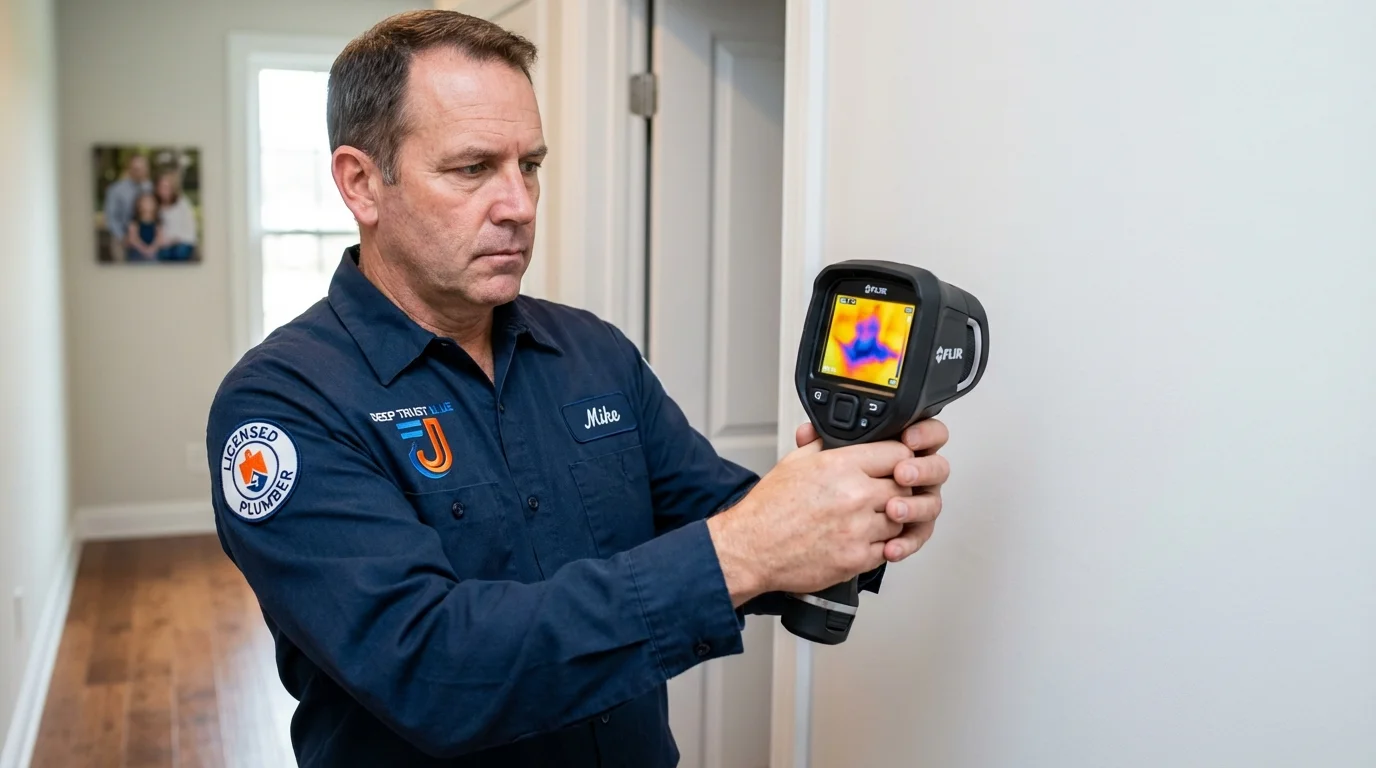 Thermal imaging leak detection by Johns Plumbing LLC in Viroqua